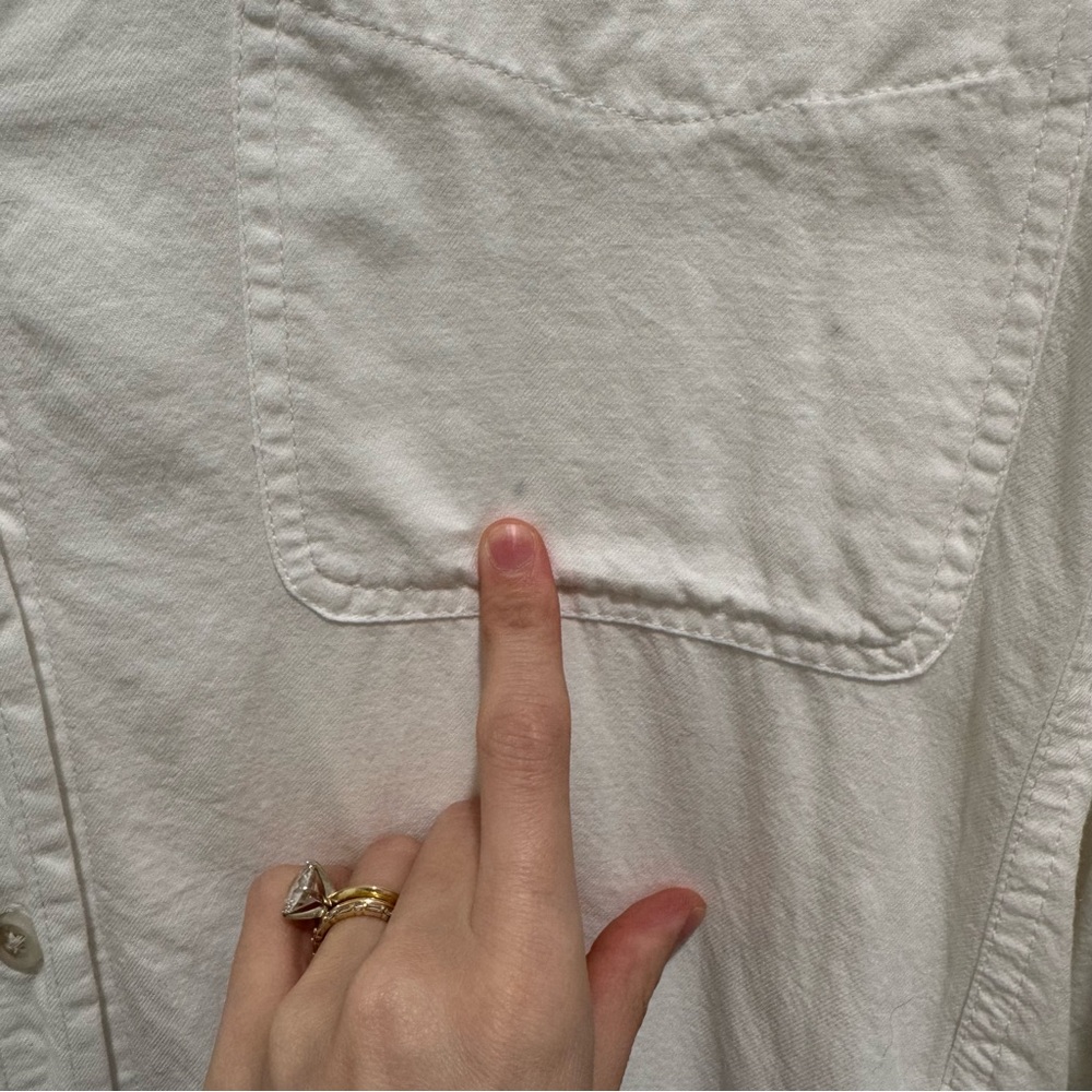 Universal Thread White Button Front Shirt Dress S… - image 11